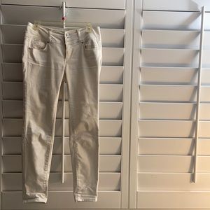 White Casual Wax Jean